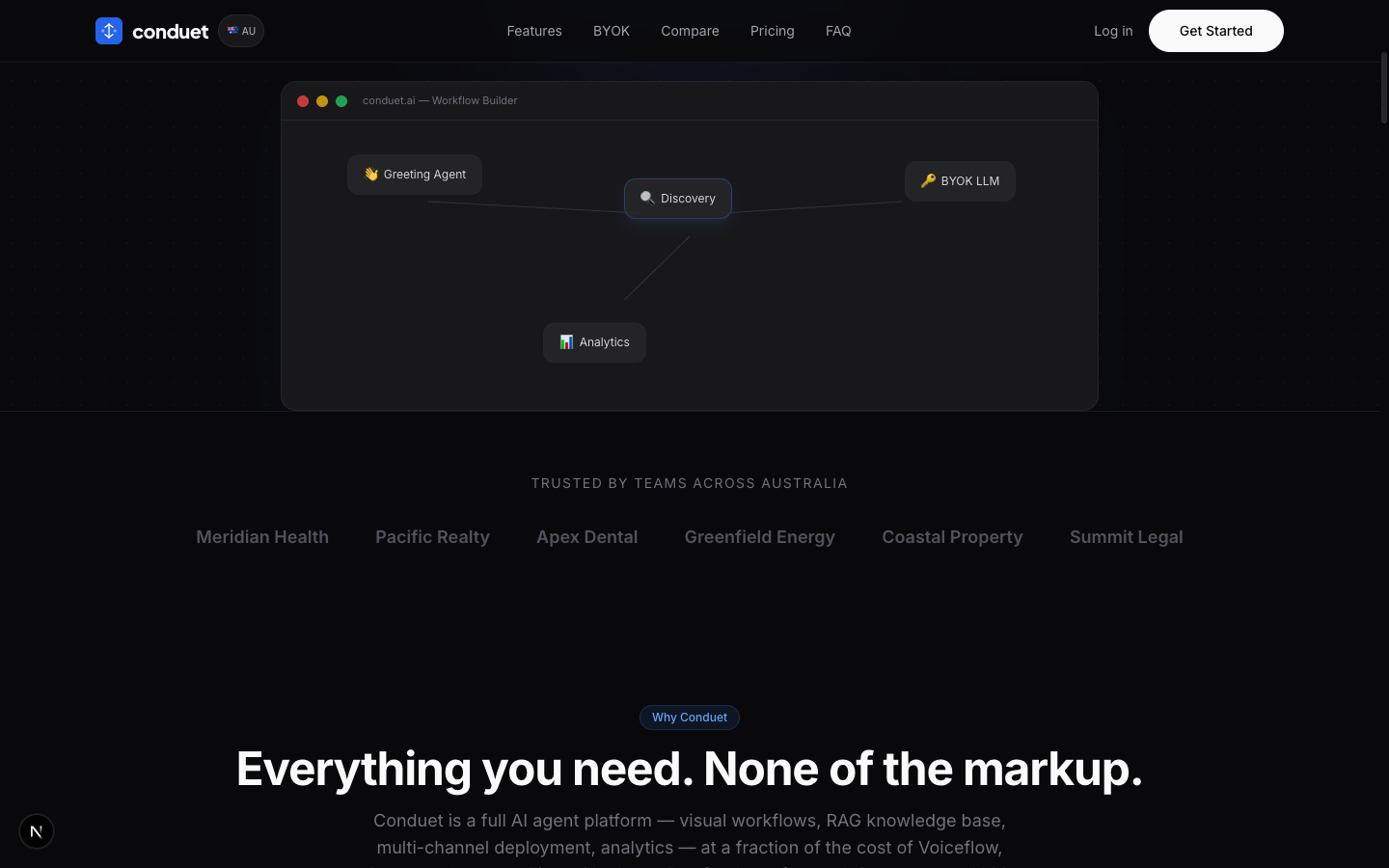 Conduet project creation flow